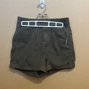 Tillys Twill Pleat Shorts (Sage)